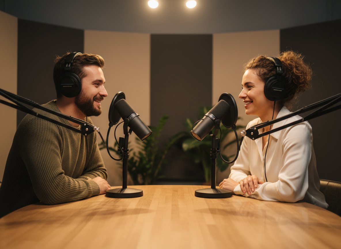 Podcast clips usually work best with clean, steady captions.